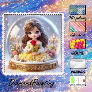 5D-DIY, high-grade velvet canvas, diamond art, diamond painting, court elegance AB diamonds, fairy dust diamonds, crystal diamonds, perfect home decoration, handmade diamond art painting kit, special craft diamond art kit, Diamond Painting Kits