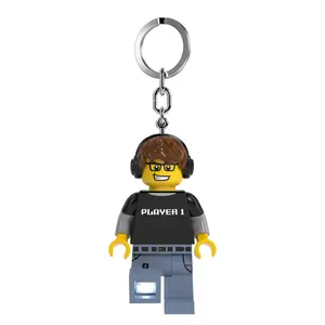 LEGO Keychain Light - Video Game Guy (KE217H), Large 3 Inches Tall