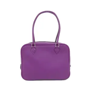 Pre-owned HERMÈS Calfskin Shoulder Bags Hermes Mini Plum Swift mini bag