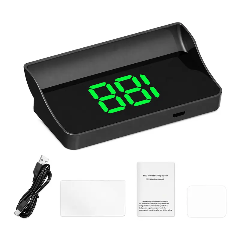 Car HUD，Heads up Display for Cars,Head up Display for Car, HUD Speedometer,USB Cable Plug and Play,Automatic Brightness Adjustment,Large Font Display