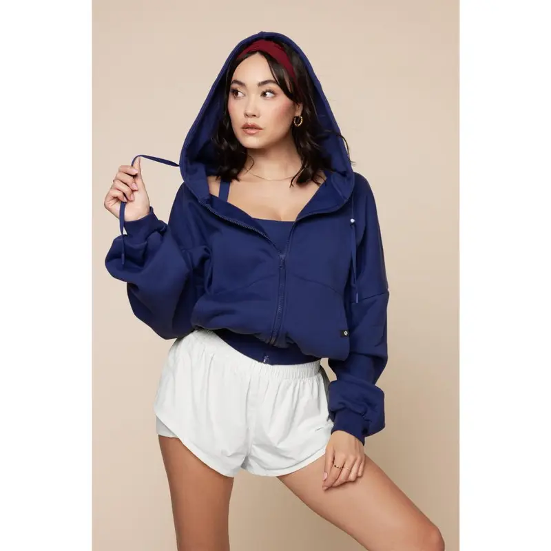 Zip Cloud Hoodie - Sapphire
