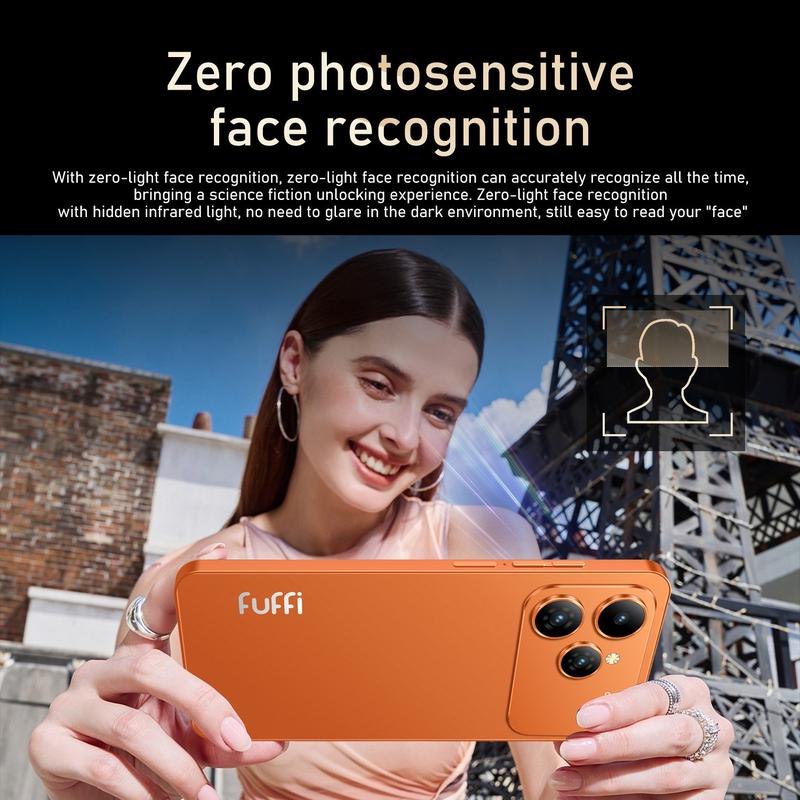 Fuffi Smart Unlock Mobile Phone with 6.56-inch Display, 3GB RAM + 32GB Storage, Dual SIM, 3100mAh Battery, Android 10 with GPS
