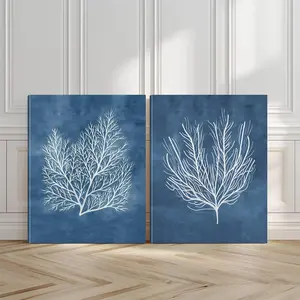 2pcs Abstract Design Wall Art, Minimalist Poster, Blue Background Art Prints, Graffiti Style Home Decor, Modern Wall Paintings, Minimalist Canvas Posters Wall Arts, Decor for Living Room, Restaurant, Kitchen, Bedroom, Wooden Wall Art, With Frame