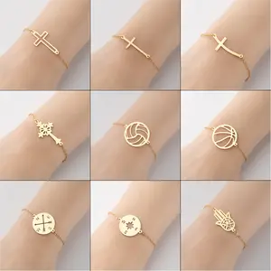 Retro Compass Hand Volleyball Bracelet