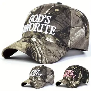 Unisex Letter Embroidered Camouflage Baseball Hat Outdoor Sport Adjustable Sunscreen Leisure Hat Spring Autumn Travel Tourism Beach Vacation