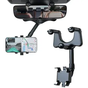 Car Holder In Car Rear View Mirror Mount Gps Dvr Phone Holder 360 Degree Rotated Strong Grip Durable Accuessories Automotive Anterior