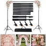 Portable Durable 10x6.5ft Photographic Kit Backdrop Stand, Heavy-Duty Steel Base Adjustable Backdrop Stand with Carry Bag for Photography, Party Decor, Wedding Events