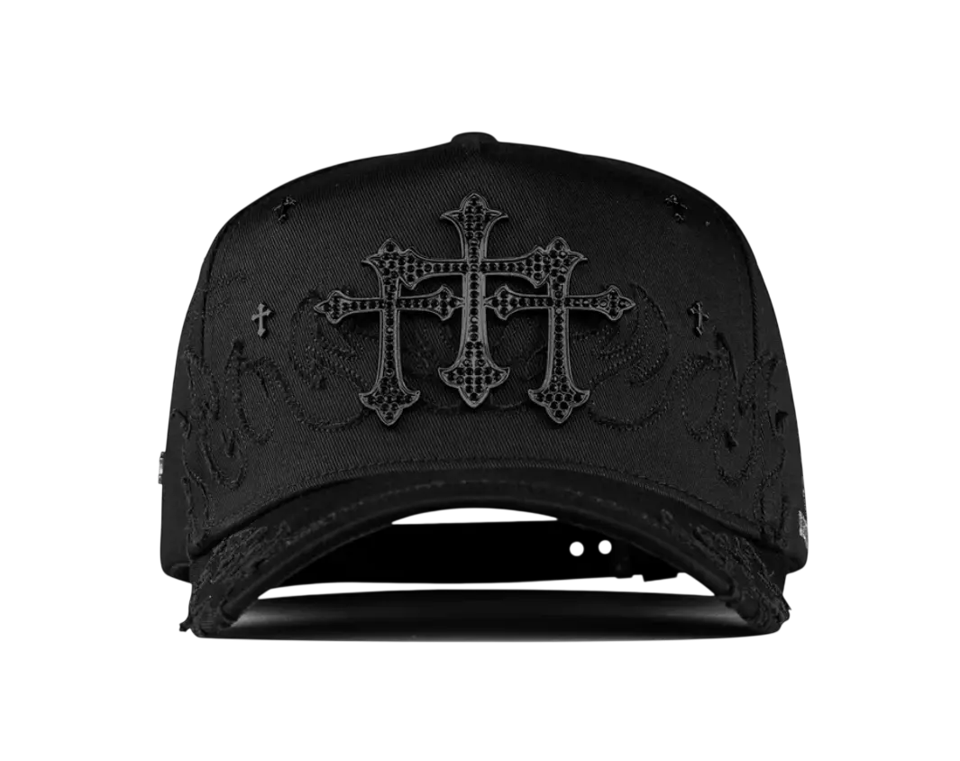 MZ HATS TRES CRUZES BLACK SNAPBACK HAT MZ3CRUZ BKOUT