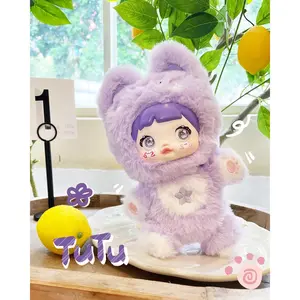 Nommi Blind Box, 1 PC Nommi Loveliness Never Ends Doll for Collectors, Kawaii Vinyl Plush Doll with 3 Expressive Eye Changes, Collectible Figures for Holiday Birthday Gifts(1 of 7 Possible Styles)