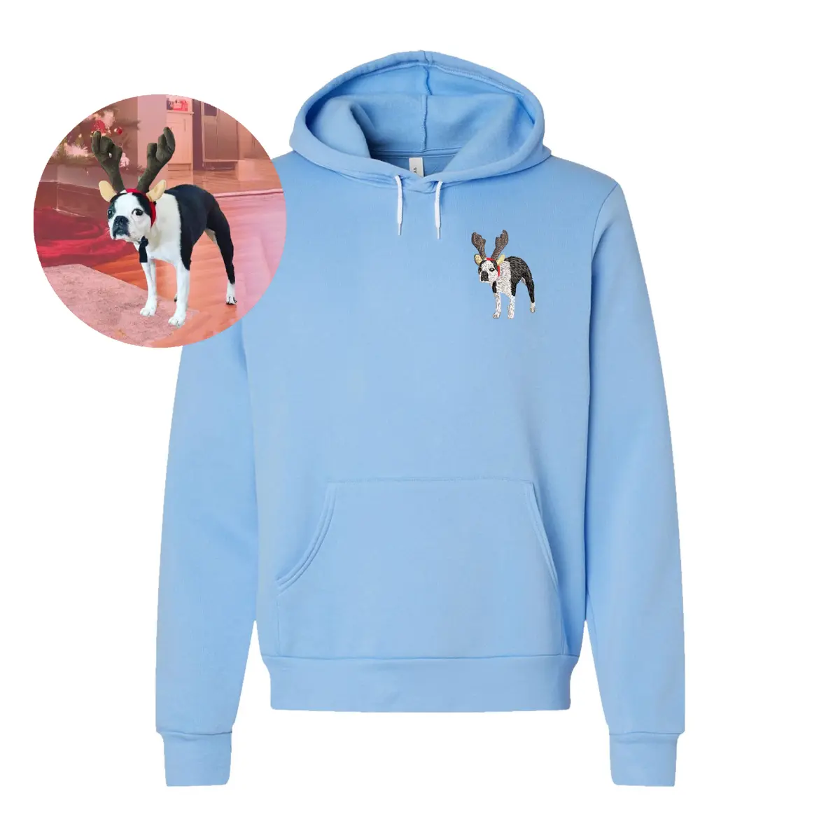 Threadline.Shop Custom Casual Unisex Embroidered Hoodie Embroidered with Photo - Submit a Photo!