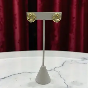 Elegant Earrings- Gold Plated 14k