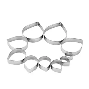 Fondant Rose Petal Cutter Set Stainless Steel Cake Decorating DIY Tools