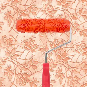 7'' Patterned  Roller for Wall Decoration Classic Brick Embossing Texture Rubber Roller Decorative Household DIY  Art Tool for Wall Decoration(EG072T)