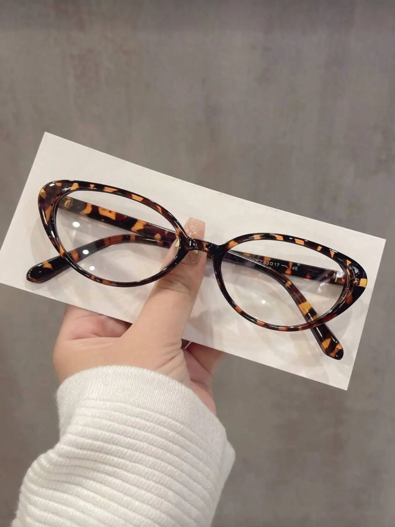 Tortoiseshell Eyeglasses for Men and Women, 1 Piece Fashion Cat Eye Frame Eyeglasses with Anti-blue Light No-slip Eyeglass for Everyday Use, Stylish Protective Glasses, Fashion Accessory, Casual Stylish Glasses, Fashion Eyewear