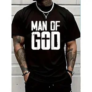 100% Cotton Man Of God I Jesus T-Shirt Women's Men Graphic Tee