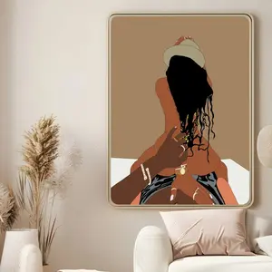 Black Love Art, Black Love Wall Art, Black Couples Wall Art, Black Couple Art, Black Love, African Art, African Wall Art, Black Art Print Poster (UNFRAMED)