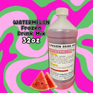 WATERMELON Frozen Drink Syrup - Margarita Mix - Slush Machine Mix - Concentrate for Beverages flavored fruity syrup