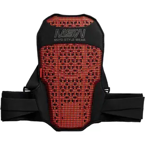 CE Level 2 Rated Back Protector Insert Adjustable Spine Pad with Straps for Riding Jackets