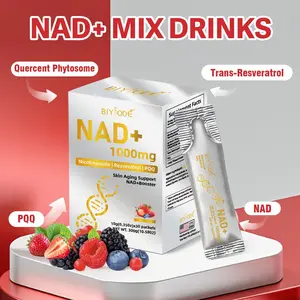 BIYODE NAD+ Berry Flavor 1000mg Berry Flavor Drink Mix for Skin Aging Support, Energy, and Focus - 30 Pack-Vitamins