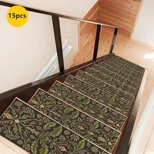 Non-Slip Stair Carpet, Step Protection Carpet, Decorative Bordered Stair Mat, Modern Runner Rug for Home Decoration & Bedroom Accessories - Suitable for Indoor, Outdoor Stairs & Multiple Scenarios