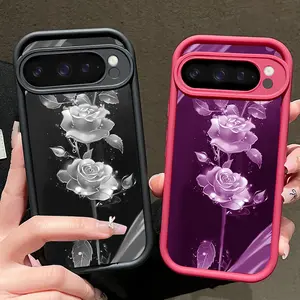 Three golden roses Phone case phone protective cover suitable for Google Pixel 7 5G/Pixel 7a 5G/Pixel 7 Pro/Pixel 8 5G/Pixel 8A 5G/Pixel 8 Pro/Pixel 9 5G/Pixel 9 Pro 5G/Pixel 9 Pro XL/Pixel 10 Pro 5G/Pixel 10 5G/Pixel 9A 5G TPU soft cover cell phone case