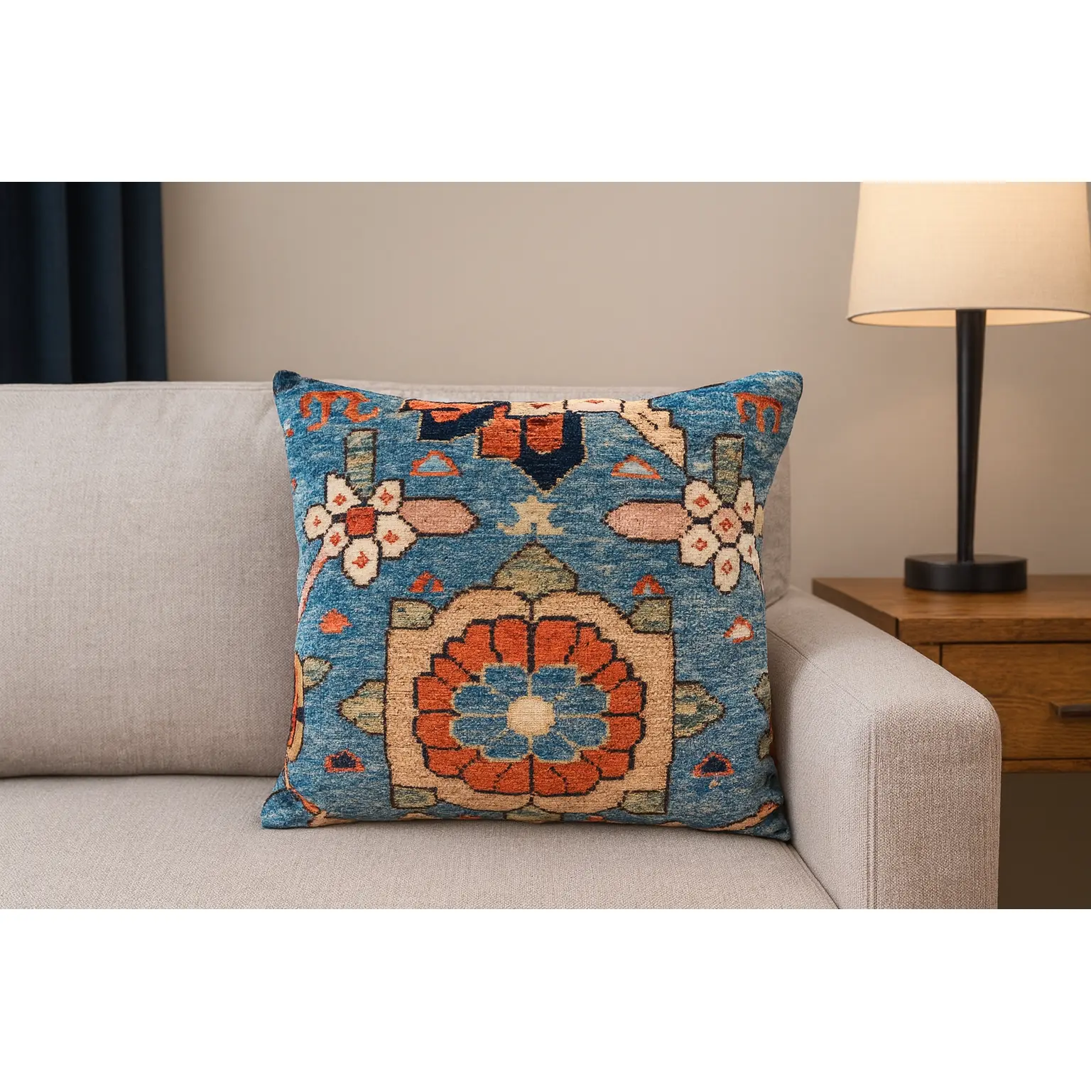 Persian-Inspired Luxurious Accent Cushions, Home Decorative Piece for Sofa, Couch, Home Decorative Cushion, Sofa Cushion