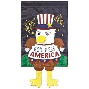 Magnolia Gardens M011564 30 x 44 in. God Bless America Eagle Garden Flag