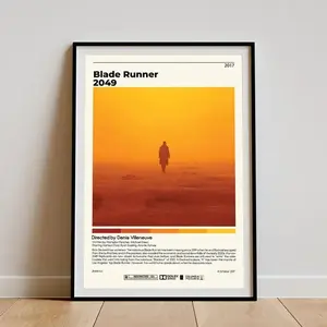 Blade Runner 2049 Poster | Denis Villeneuve, Minimalist Movie Poster, Vintage Retro Art Print, Custom Poster, Wall Art Print, Home Decor