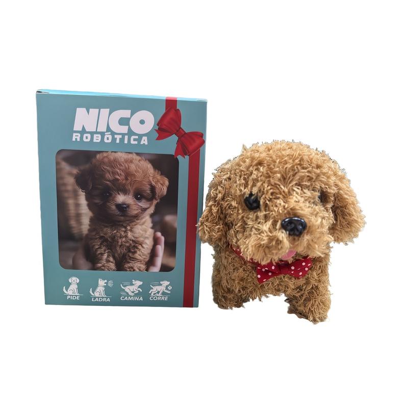 NICO ROBÓTICA 2025 Interactive Robotic Puppy CN10916319 Battery Powered with AA Batteries Standing Running Walking Barking & Playful Behaviors Smart Dog Surprised Christmas Gift cat  teddy  bear  zoo boom  bag toy  golden  freddy mighty  miner  deck