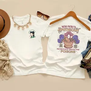 The Apothecary Diaries Tshirt, MaoMao, Jinshi, Anime Shirt, Kawaii T-Shirts, Japanese Graphic Tees