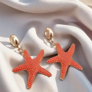MIDNIGHT SUN STARFISH EARRINGS