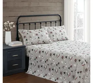 Truly Soft Polar Bears King Flannel Sheet Set