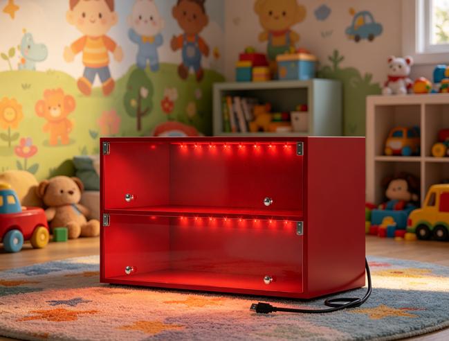 LED Shoe Box – Stackable Sneaker Display Case with APP Controlled RGB Lights, 6 Pair Clear Shoe Storage Box with Glass Doors, Music Sync Light Strip, USB Powered Shoe Organizer for Closet Entryway