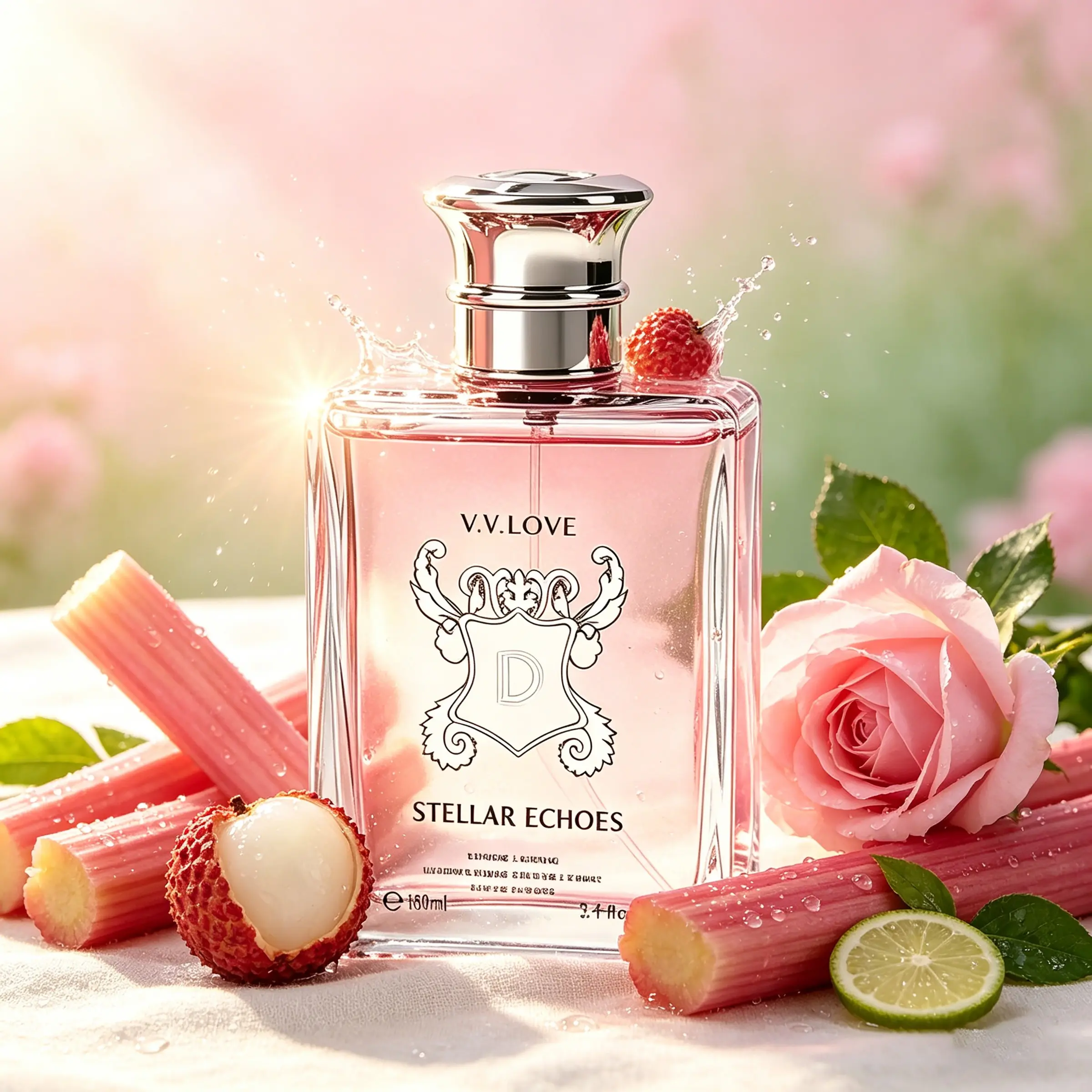 Perfume for Women and Men, Eau de Parfum (100ml) - Floral Scent, Long-Lasting Fragrance, with Lychee & Rose & Peony & Vanilla & Musk, Ideal Gift for Her, Floral Scented Perfume