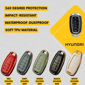 HYUNDAI 5-Button Key Fob Cover for Elantra, Palisade - Tpu Remote Case