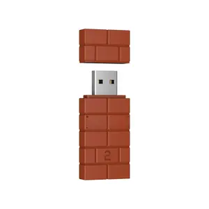 USB Adapter 2 for / 2, Windows PC,  & Raspberry Pi, Compatible with  Series X & S Controller,  One  Controller,  Pro and PS5 Controller (Brown)