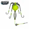 Carp & Catfish Bait Cage Feeder Rig - Anti-Snag, Floating Hook, Stable Round Lead Weight, Big-Fish Targeting Fish Attractant Terminal Tackle for Lake, Pond Off-Bottom Fishing Accessories