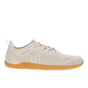 Vivobarefoot Mens Primus Lite Knit Running Sneakers Shoes - Beige