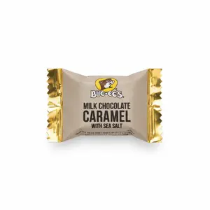 Buc-ee's Milk Chocolate Caramel w/ Sea Salt - Rich Milk Chocolate & Caramel with Savory Sea Salt Flavor - Perfect Sweet and Salty Snack - Dessert Bonbon