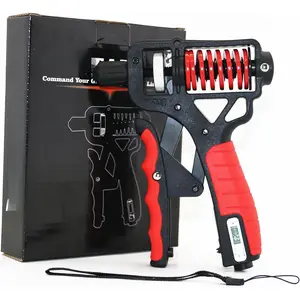 Adjustable 10–400 lb Electronic Grip Strength Trainer – Alloy Frame, Titanium-Plated Steel, TPR Non-Slip Handles