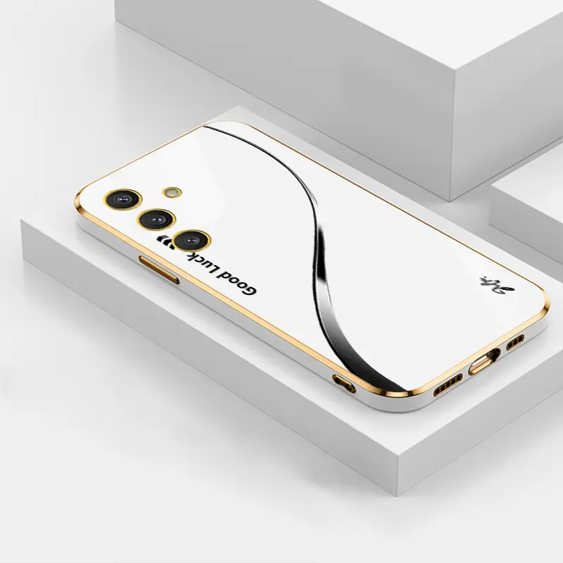 Suitable for [Galaxy S24] Simple silk creative business high-end anti-drop electroplating silicone mobile phone case affordable anti-drop-888