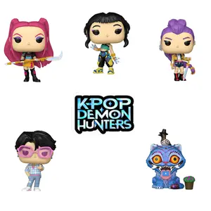 KPop Demon Hunters Complete Set of 5 Funko Pop! Vinyl Figures - Zoey #2256, Jinu #2259, Mira #2258, Rumi #2257, Derpy with Sussie Glow-in-the-Dark #2260