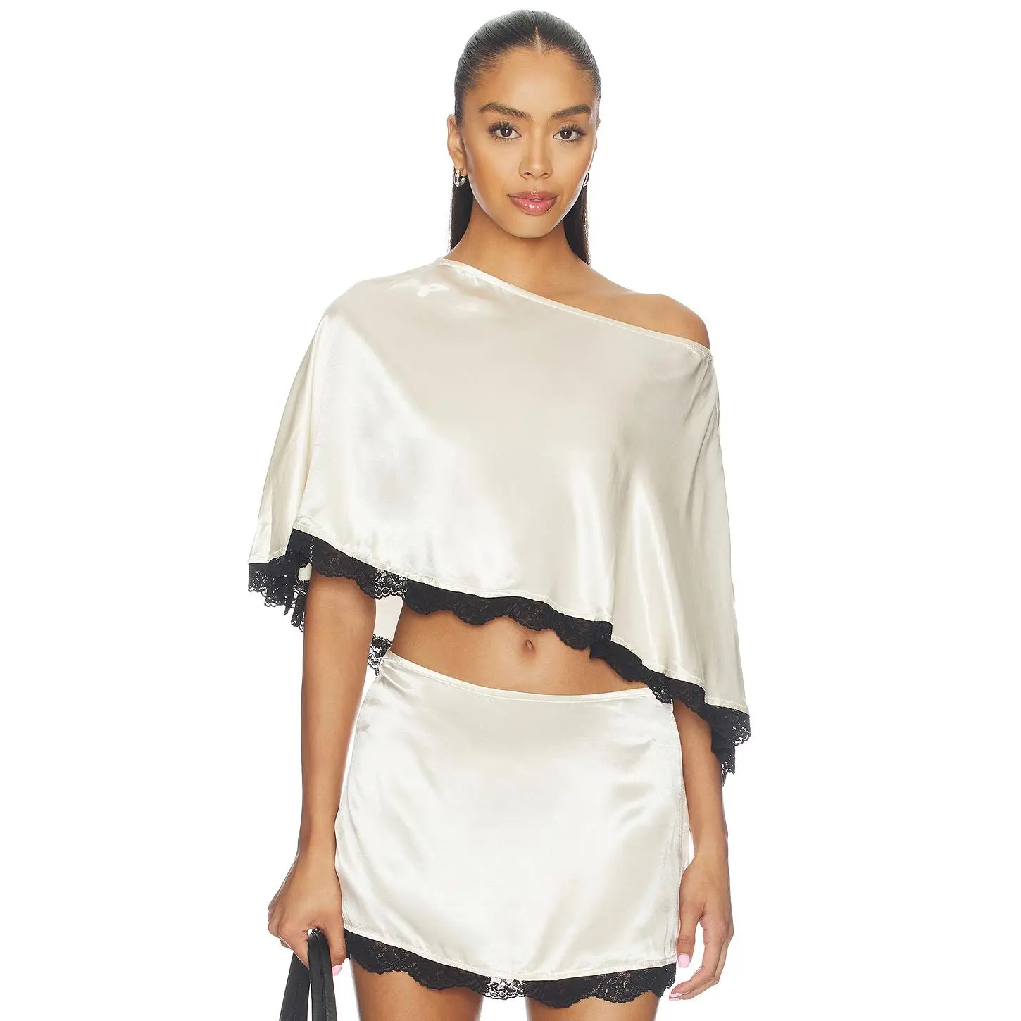 SNDYS Zaley Poncho Top in Cream