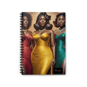 Spiral Notebook - Ruled Line 118 Pages 6" x 8" (15.2 x 20.3 cm) with Metal Spiral Binding, 100% Paper, Dark Grey Back Cover