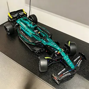 1933pcs 1:8 Race Car Building Blocks Model, High-Quality Electroplated Finish, Independent Suspension Design, Ideal Gift for Friends