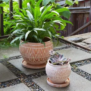 Rangoli Terracotta Belly Pots