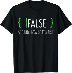 100% Cotton Programmer Computer Engineer Funny False Programming Coding T-Shirt