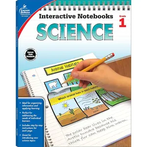 Carson Dellosa 1st Grade Science Workbook, Interactive Notebook for Physical, Space, and Earth Science, Homeschool or Classroom (Interactive Notebooks) Paperback – January 14, 2016