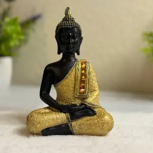 Small Size Golden Buddha Statue Decor