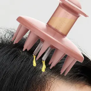 Scalp Care Brush, Head Massage Tool, Essential Oil Hair Comb, Silicone Shower Brush, Wide-Tooth Design, Single Item
